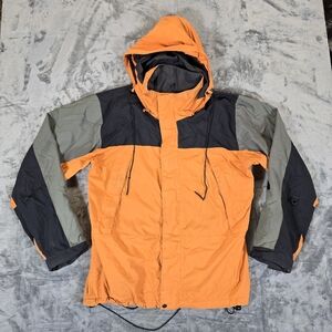 Vintage The North Face Orange Parka Jacket Size Large
